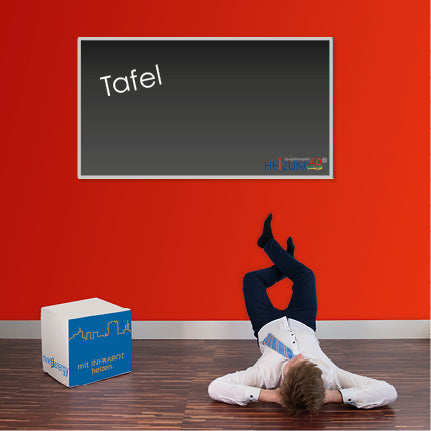 Infrarot-Tafelheizung, Heizung und beschreibbare Kreidetafel in einem